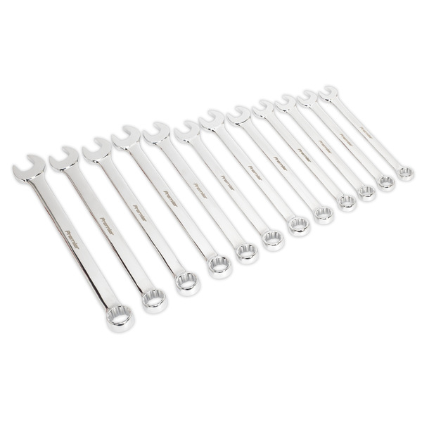 Sealey AK6082 Premier Jumbo Combination Spanner Set 12pc