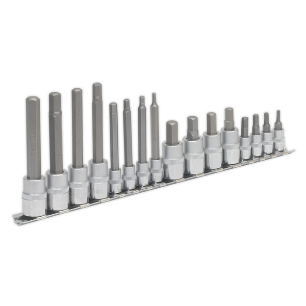 Sealey AK6219 Premier Hex Socket Bit Set 1/4
