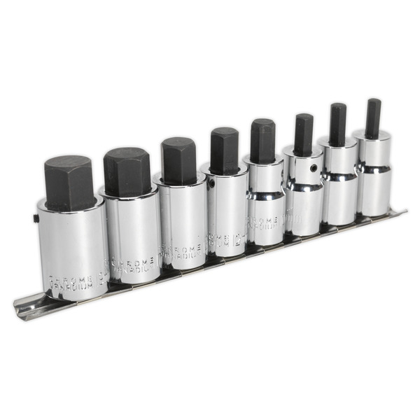 Sealey AK62258 Premier Hex Socket Bit Set 1/2