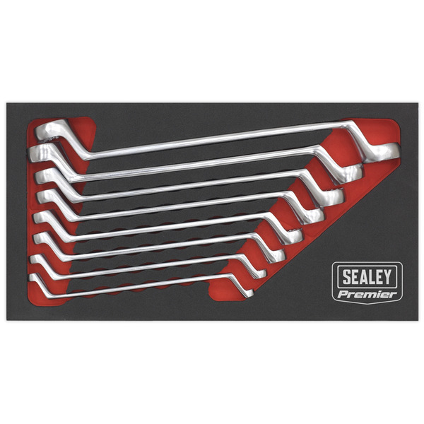 Premier Offset Double End Ring Spanner Set 8pc