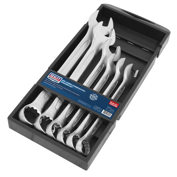 Sealey AK63259 Premier Jumbo Combination Spanner Set 6pc