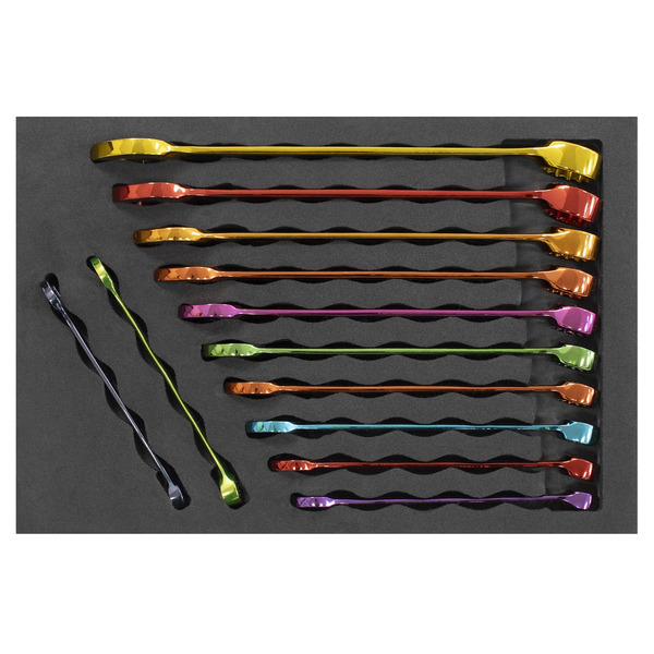 Sealey AK63267 Premier Multi-Coloured Combination Spanner Set 12pc