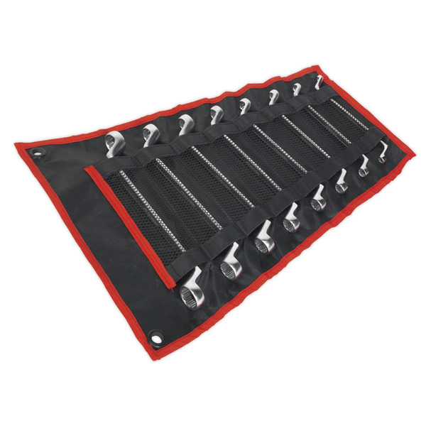 Sealey AK6327 Premier Offset Double End Ring Spanner Set 8pc