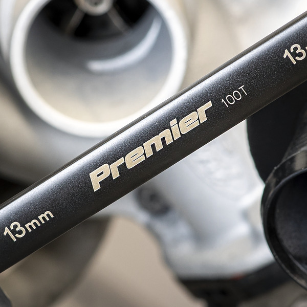 Sealey AK63940B Premier Black Combination Ratchet Spanner Set 12pc