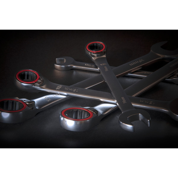 Sealey AK63944 Premier Platinum Reversible Ratchet Combination Spanner Set 12pc