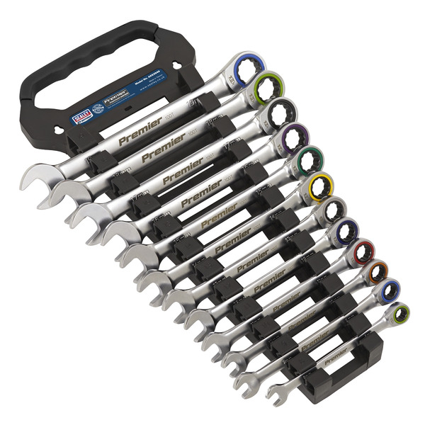 Sealey AK63949 Premier Platinum Combination Ratchet Spanner Set 12pc