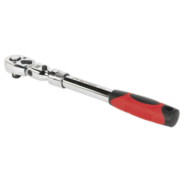 Sealey AK6682 Premier Locking Flexi-Head Extendable Ratchet Wrench 1/2