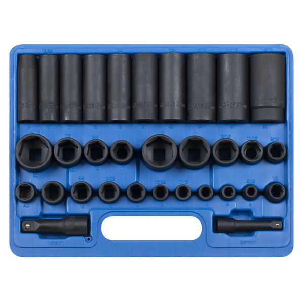 Sealey AK681 Premier Metric/Imperial Impact Socket Set 3/8