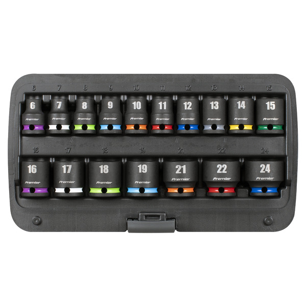 Sealey AK68218 Impact Socket Set 3/8