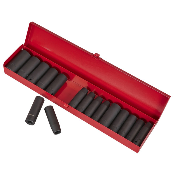 Sealey AK685 Premier Metric/Imperial Deep Impact Socket Set 1/2