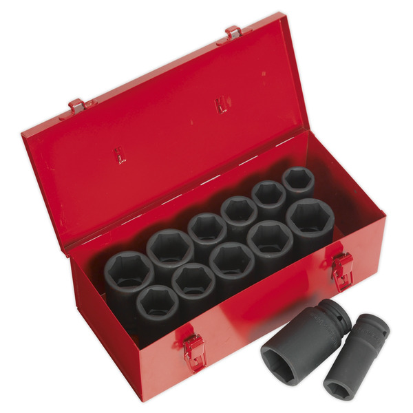 Sealey Premier Metric/Imperial Deep Impact Socket Set 3/4