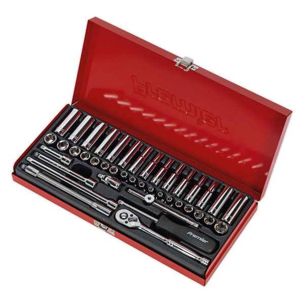 Sealey AK690 Premier Metric/Imperial Socket Set 1/4