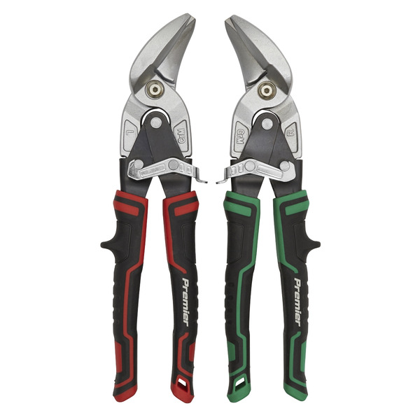 Sealey AK69072 Premier High Leverage Offset Aviation Tin Snip Set 2pc