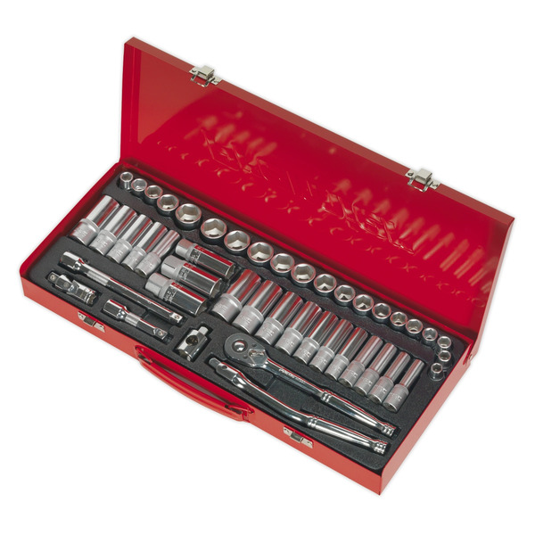 Sealey AK692 Premier Metric/Imperial Socket Set 3/8