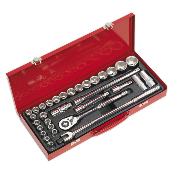 Sealey AK693 Premier Metric/Imperial Socket Set 1/2