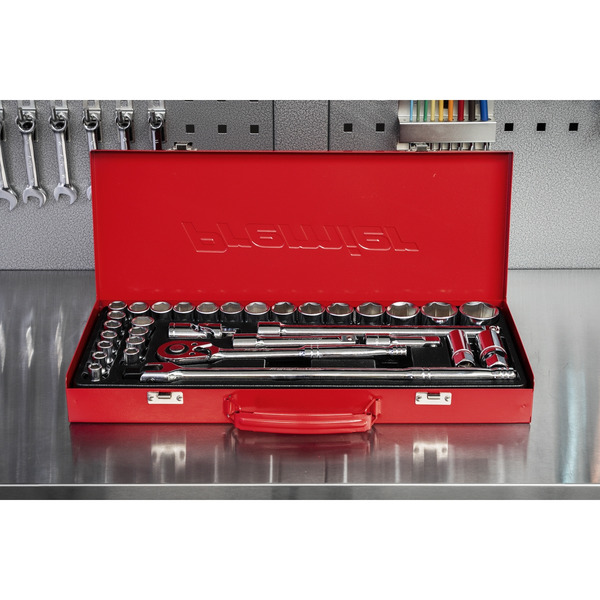 Sealey AK693 Premier Metric/Imperial Socket Set 1/2
