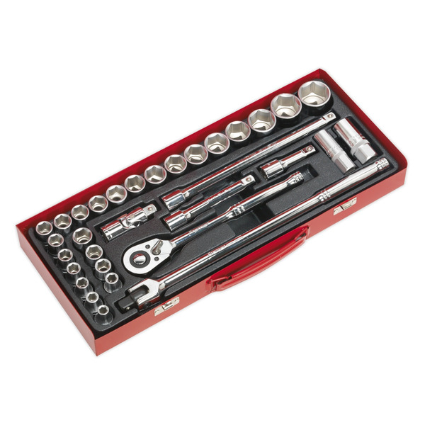 Sealey AK693 Premier Metric/Imperial Socket Set 1/2
