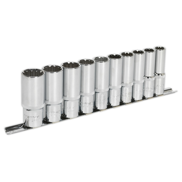 Sealey AK70610D Premier Total Drive&reg; Deep Socket Set 1/2