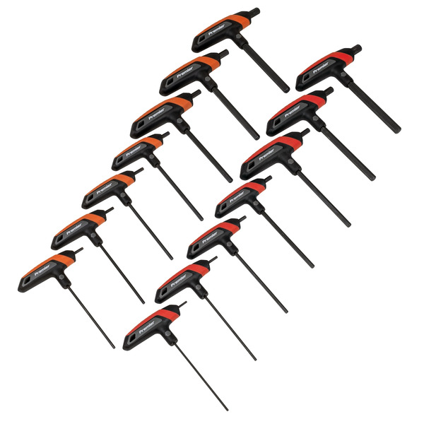 Sealey AK7149 Premier Metric/Imperial T-Handle Hex Key Set 14pc