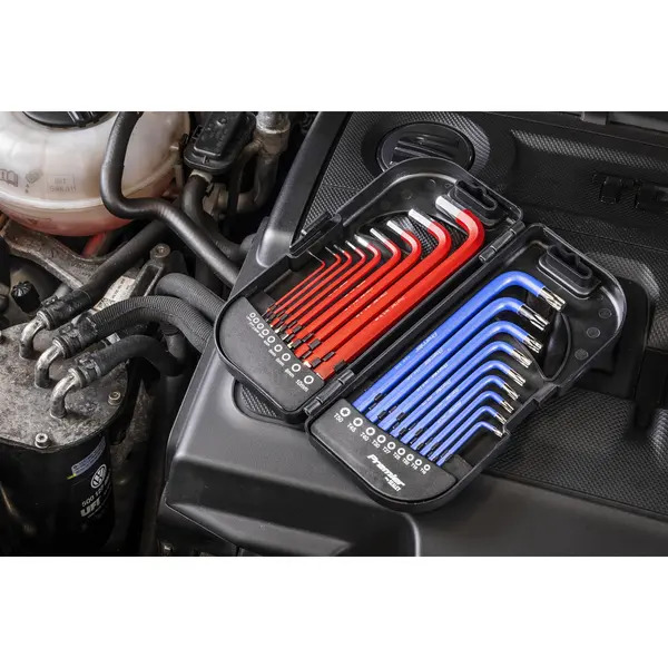 Sealey AK7176 Long Anti-Slip TRX-Star* & Ball-End Hex Key Set 18pc