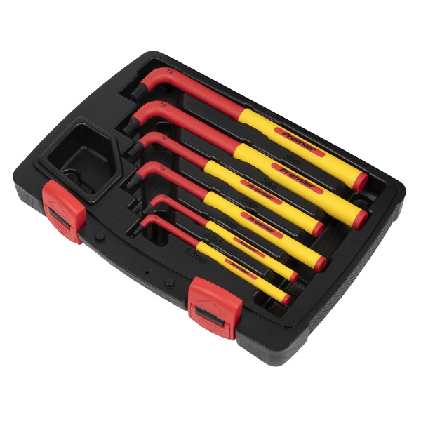 Sealey AK7177 Premier Extra-Long Hex Key Set 6pc - VDE Approved
