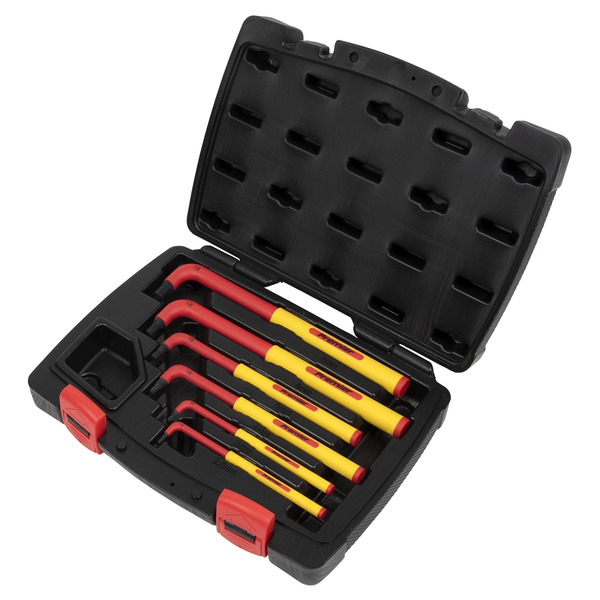 Sealey AK7177 Premier Extra-Long Hex Key Set 6pc - VDE Approved