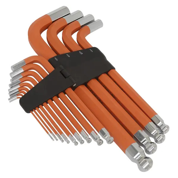 Sealey AK71870 Premier Imperial Jumbo Anti-Slip Ball-End Hex Key Set 13pc