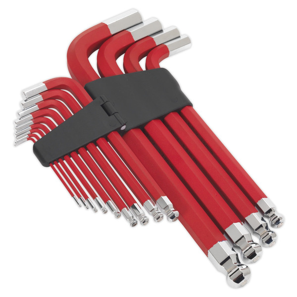 Sealey AK7187 Premier Jumbo Anti-Slip Ball-End Hex Key Set 13pc