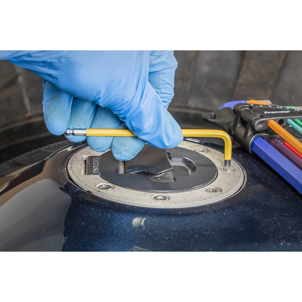 Sealey AK7190DB Premier Long Colour-Coded Ball-End Hex Key Set 9pc - Display Box of 10