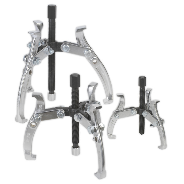 Sealey AK78 Reversible Triple Leg Puller Set 3pc