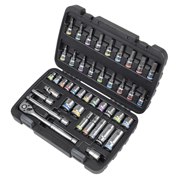Sealey AK7915 Socket & Socket Bit Set 3/8