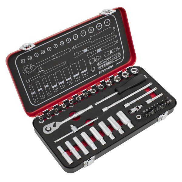 Sealey AK7920 Premier Platinum Socket Set 1/4