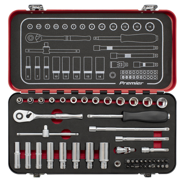 Sealey AK7920 Premier Platinum Socket Set 1/4