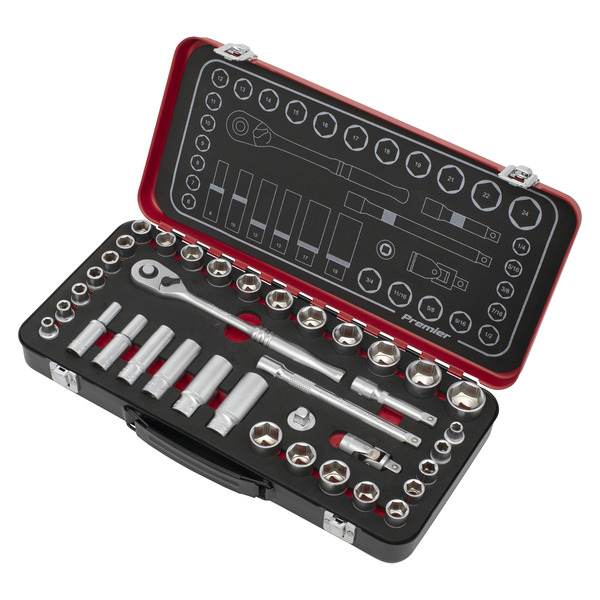 Sealey AK7923 Premier Platinum Metric/Imperial Socket Set 3/8
