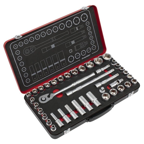Sealey AK7925 Premier Platinum Metric/Imperial Socket Set 1/2