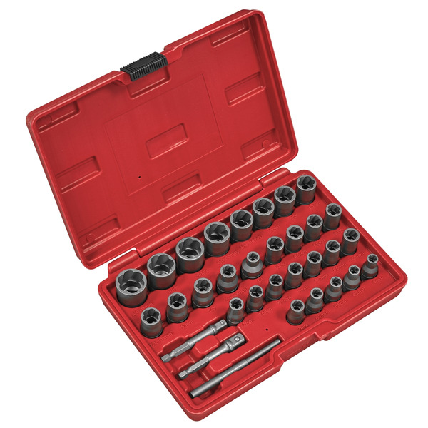 Sealey AK8132 Slim Design Bolt & Nut Extractor Set 32pc