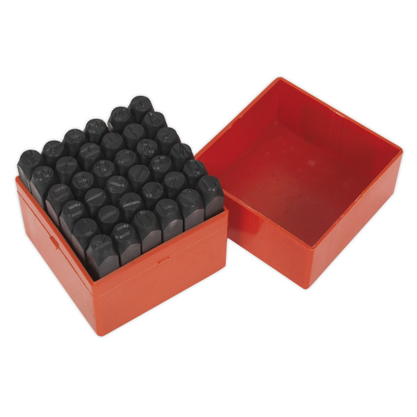 Sealey AK8298 Letter & Number Punch Set 10mm 36pc