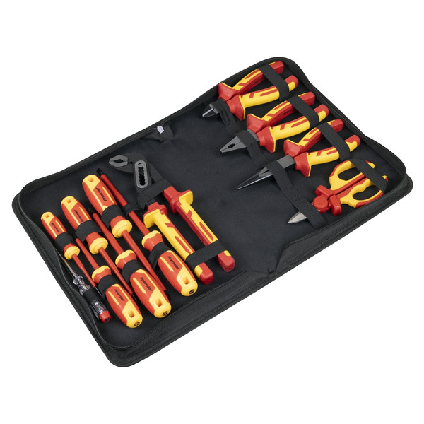 Sealey AK83463 Screwdriver, Pliers & Scissor Set 12pc - VDE Approved