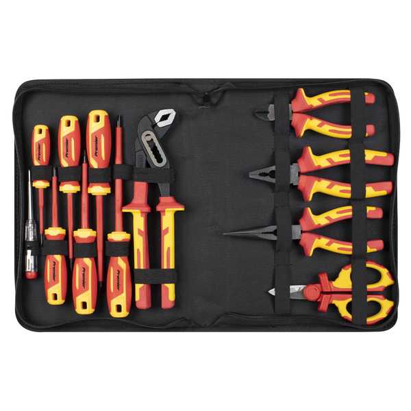 Sealey AK83463 Screwdriver, Pliers & Scissor Set 12pc - VDE Approved
