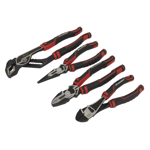 Sealey AK8378 Premier High Leverage Pliers Set 4pc