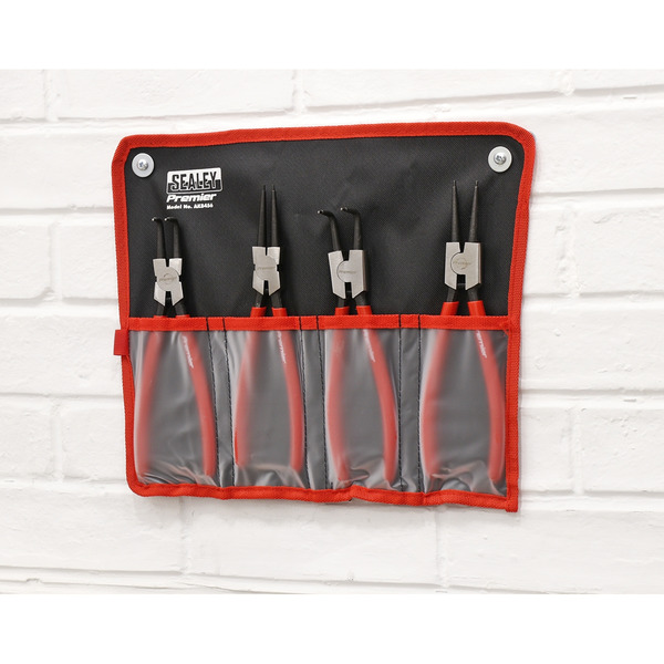 Sealey AK8456 Premier Internal/External Circlip Pliers Set 230mm 4pc