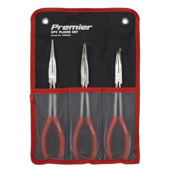 Sealey AK8568 Premier Needle Nose Pliers Set 280mm 3pc
