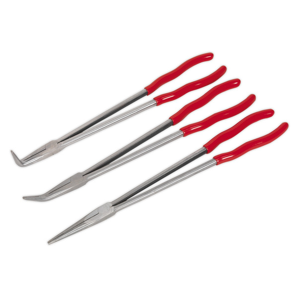 Sealey AK8576 Premier Extra-Long Needle Nose Pliers Set 400mm 3pc