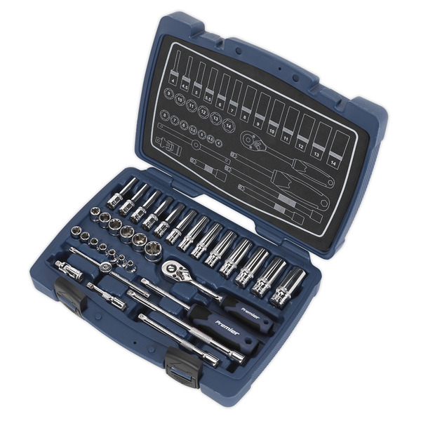 Sealey AK8990 Premier Socket Set 1/4