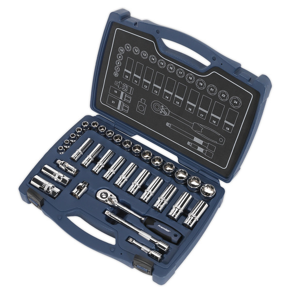Sealey AK8991 Premier Socket Set 3/8