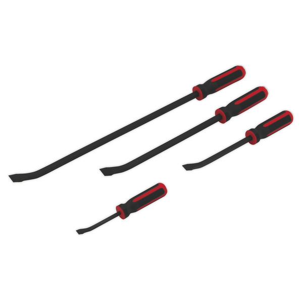 Premier Heavy-Duty Angled Pry Bar Set with Hammer Cap 4pc