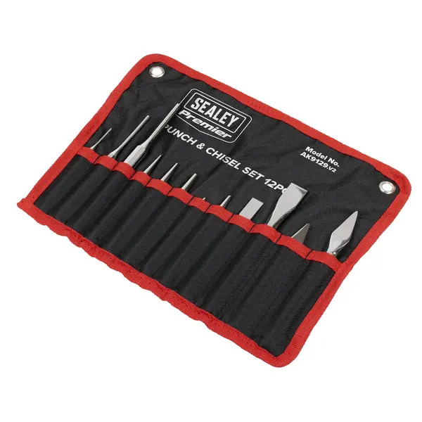 Sealey AK9129 Premier Punch & Chisel Set 12pc