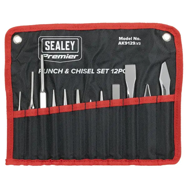 Sealey AK9129 Premier Punch & Chisel Set 12pc