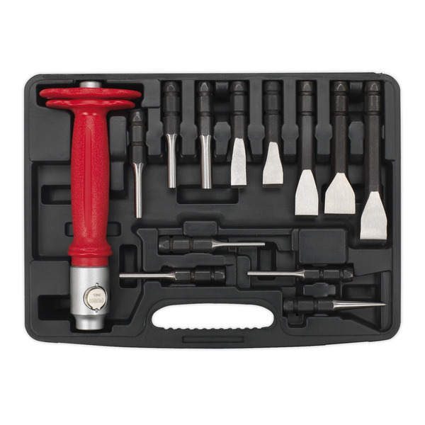 Sealey AK9215 Premier Interchangeable Punch & Chisel Set 13pc