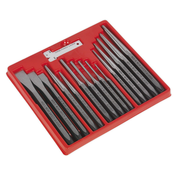 Sealey AK9216 Premier Punch & Chisel Set 16pc